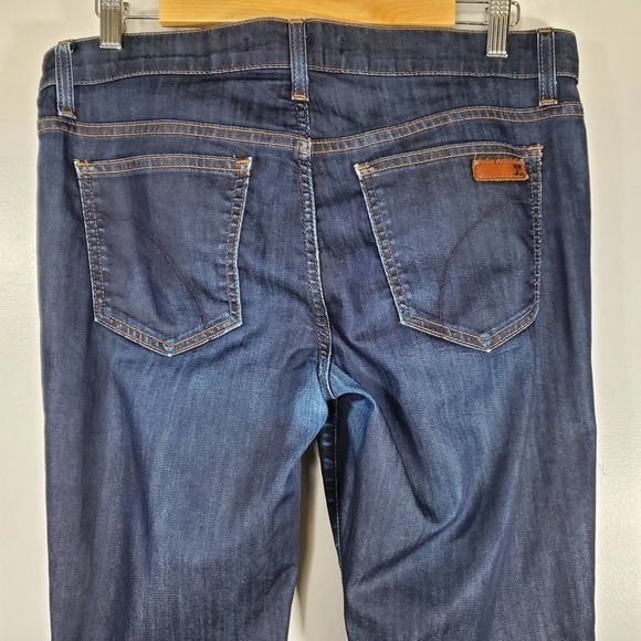 Joe's Jeans Dark Wash Cropped Skinny Jeans Blue Denim Size 30 - Picture 5 of 12